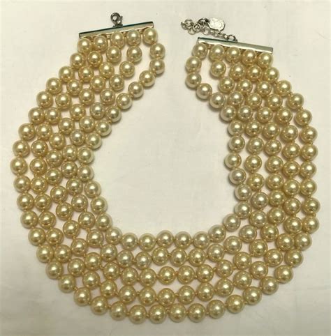 collier vintage dior|Collier vintage signé Christian Dior 1975, perles grises .